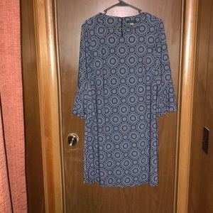 TOMMY HILFIGER SCOOP NECK DRESS Bell Sleeves SZE14